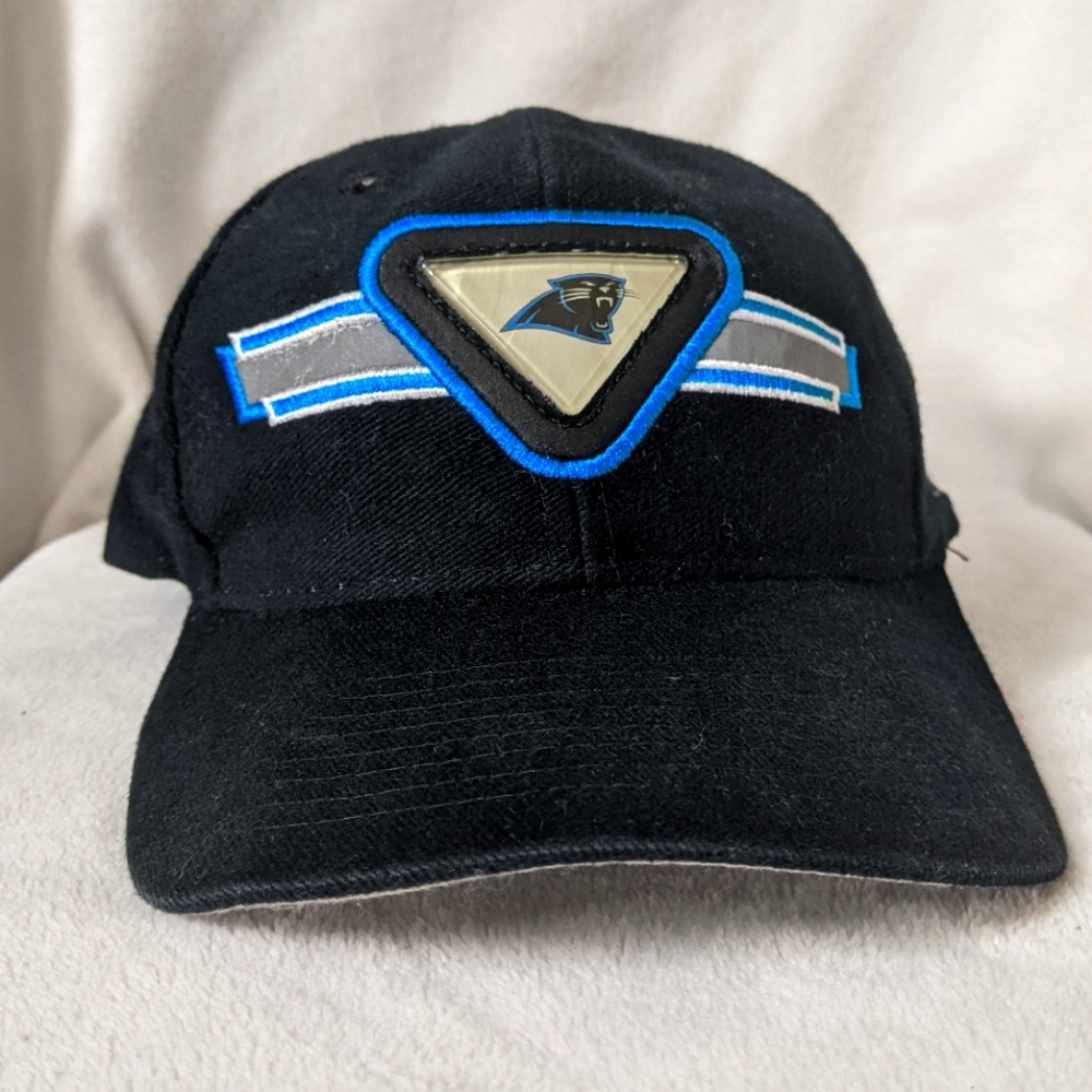 vintage 90s Carolina Panthers reflective hat